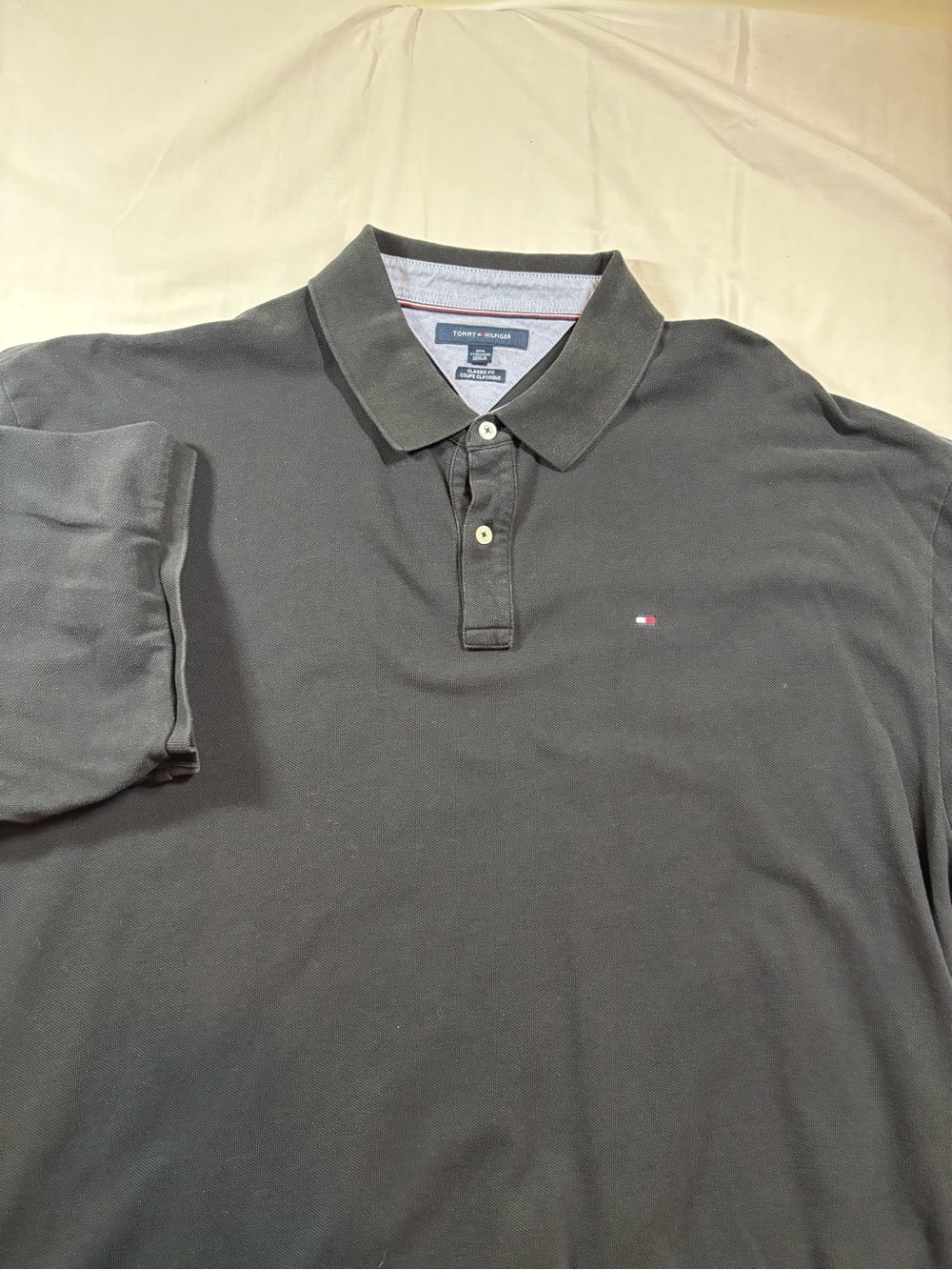 Tommy Hilfiger Black Polo with Subtle Logo